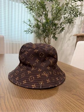Louis Vuitton Brown Monogram Nylon Bucket Hat